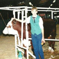 Young Cameron with his 4H Steer