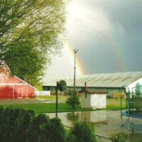 Two rainbows over Coppertone Farms